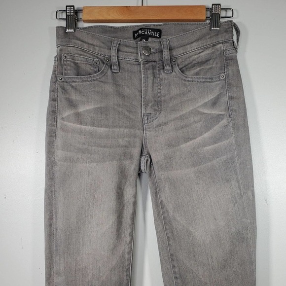 J. Crew Mercantile Mid-Rise Skinny Jean Valley Wash Gray Size 24 - Picture 4 of 11